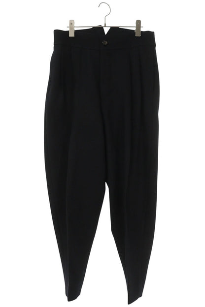 THE RERACS 22FW Wool 2-Tuck Cinch Back Pants Black Size 34