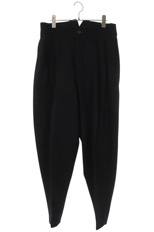 THE RERACS 22FW Wool 2-Tuck Cinch Back Pants Black Size 34