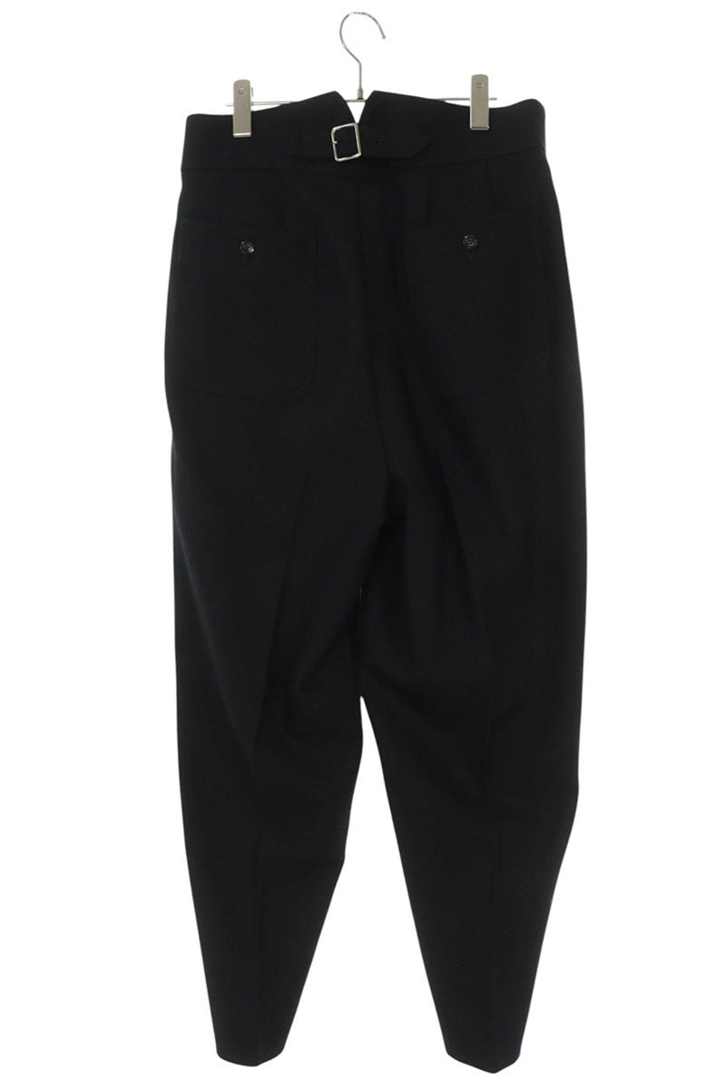 THE RERACS 22FW Wool 2-Tuck Cinch Back Pants Black Size 34