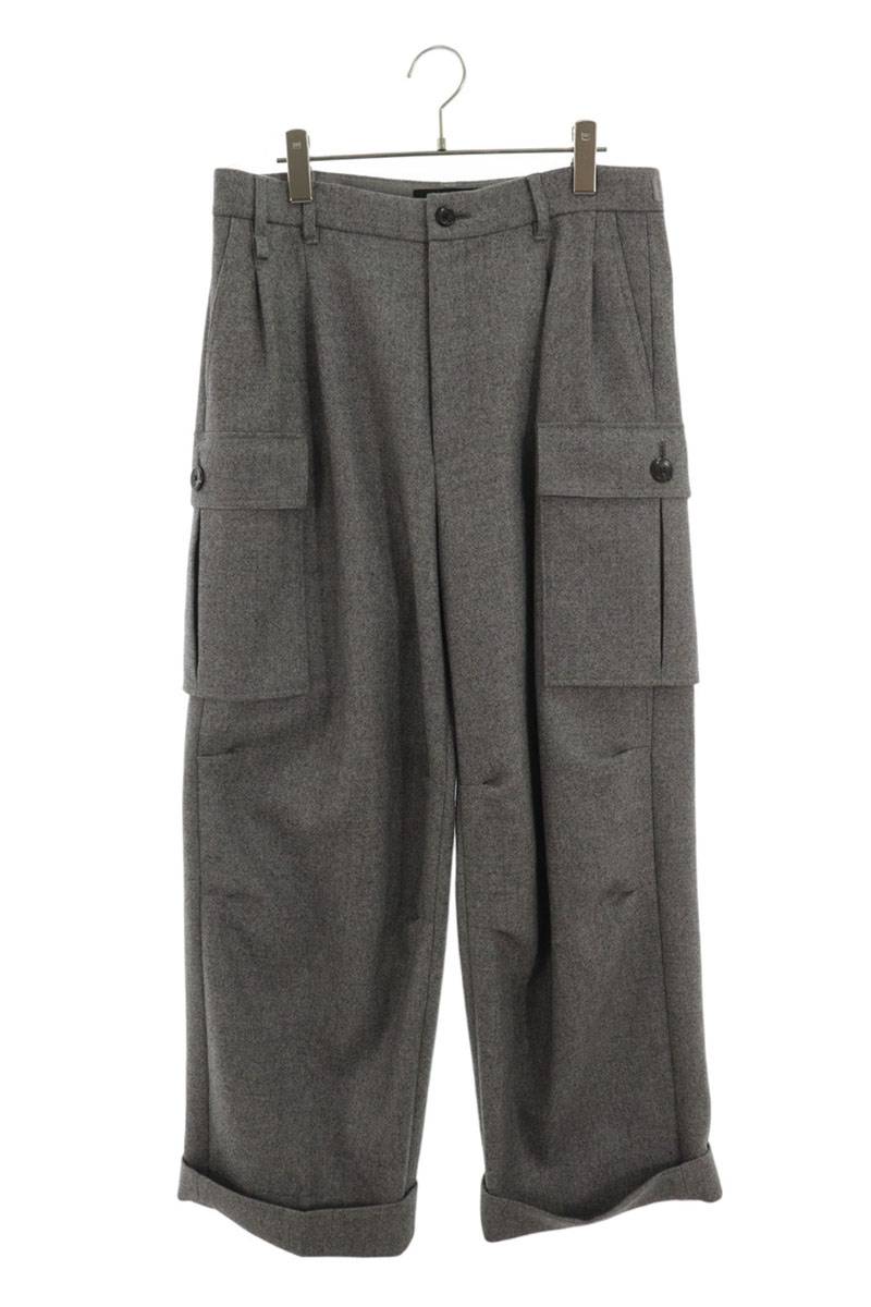 TAROHORIUCHI Wool Cargo Pants Gray Size 33