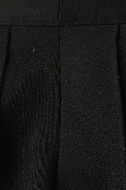 PRADA Technical Gabardine Creased Pants Black Size 33