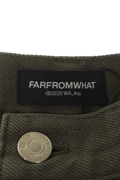 FAR FROM WHAT Double Waist Layered Pants Green Size 32