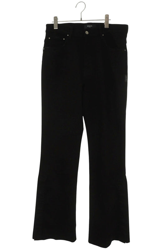 AMIRI Side Snap Button Fly Flare Pants Black Size 32