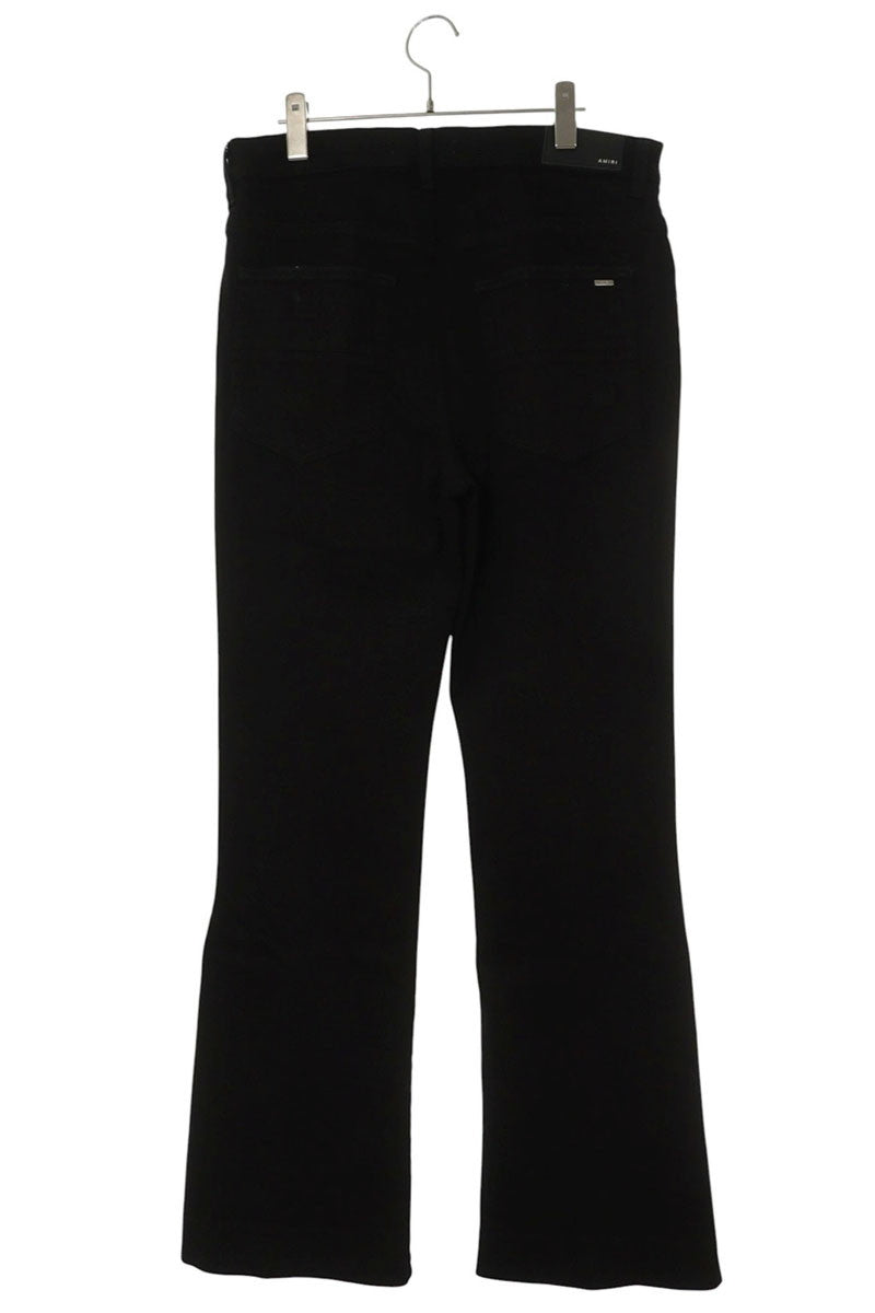 AMIRI Side Snap Button Fly Flare Pants Black Size 32