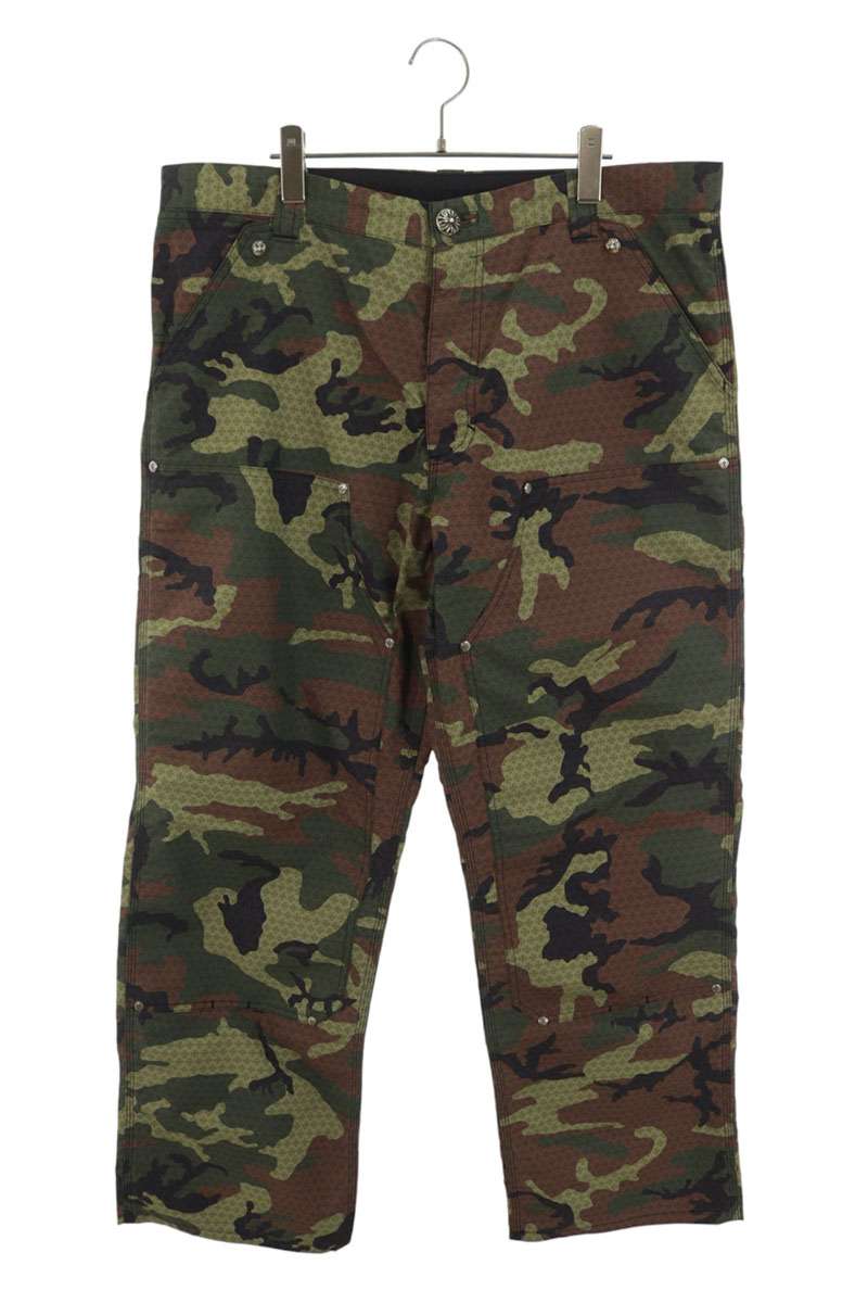 Chrome Hearts CH Plus Camo Double Knee Carpenter Size 36