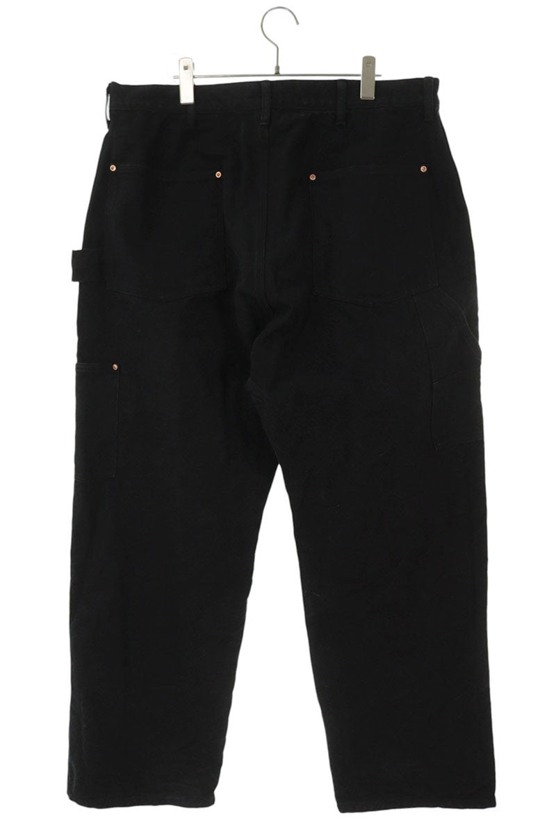 COMOLI Cotton Duck Painter Pants Black Size 36