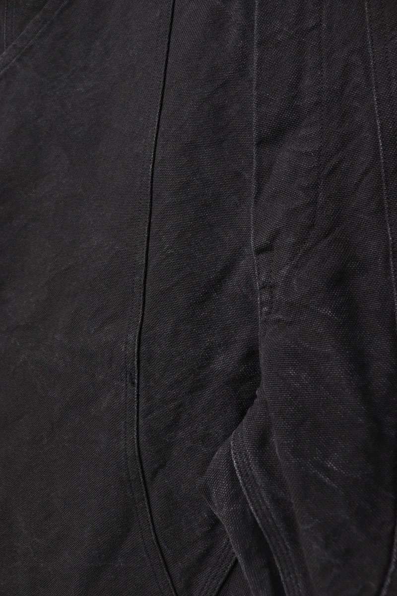 COMOLI Cotton Duck Painter Pants Black Size 36