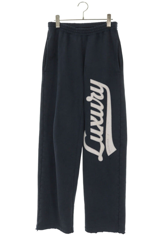 BALENCIAGA Luxury Cotton Baggy Sweatpants Navy Size 28