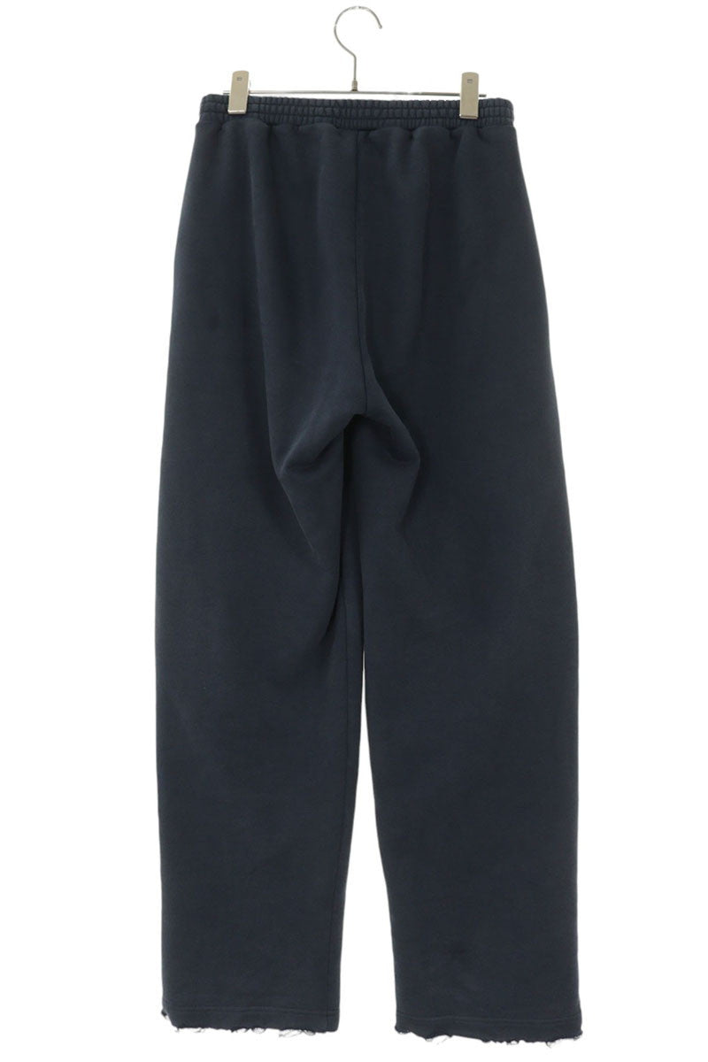 BALENCIAGA Luxury Cotton Baggy Sweatpants Navy Size 28