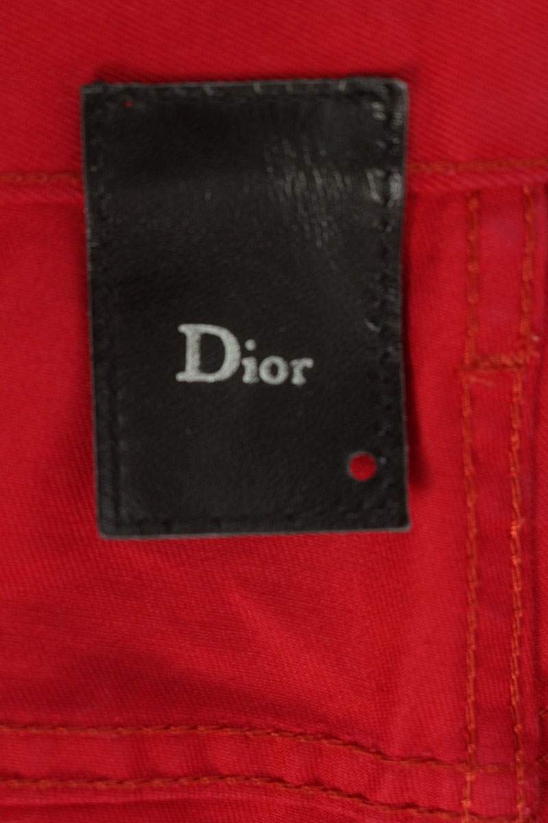 Dior HOMME 05SS Cotton Slim Pants Red Size 26
