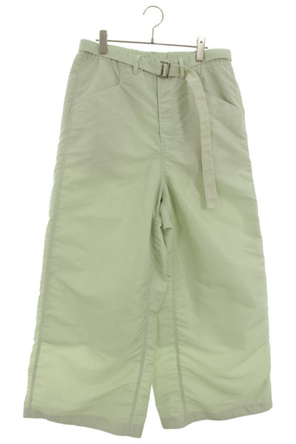 Sacai Belted Nylon Twill Pants Light Green Size 32