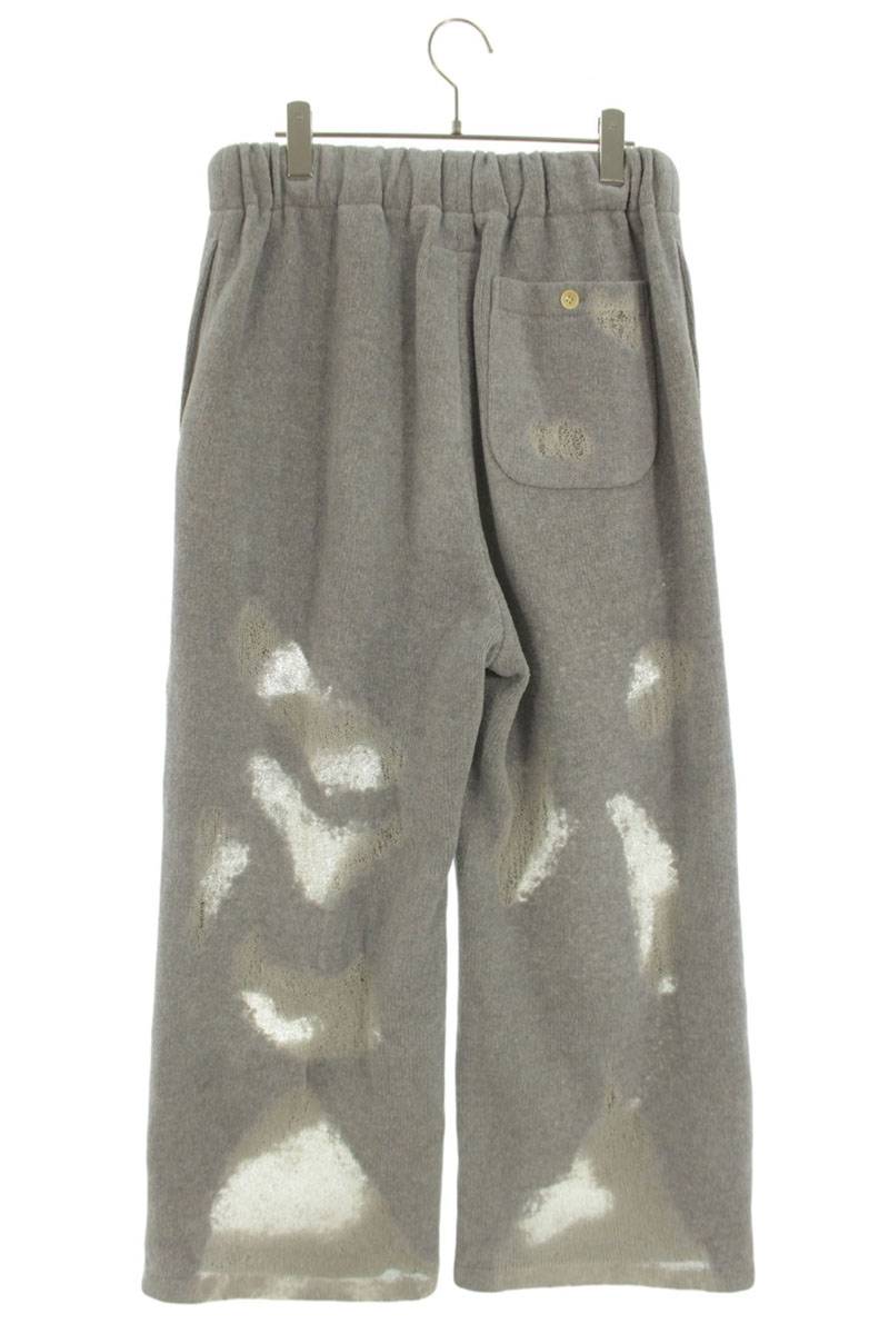 doublet 23SS Gray Ripped Knit Sweatpants Size 30