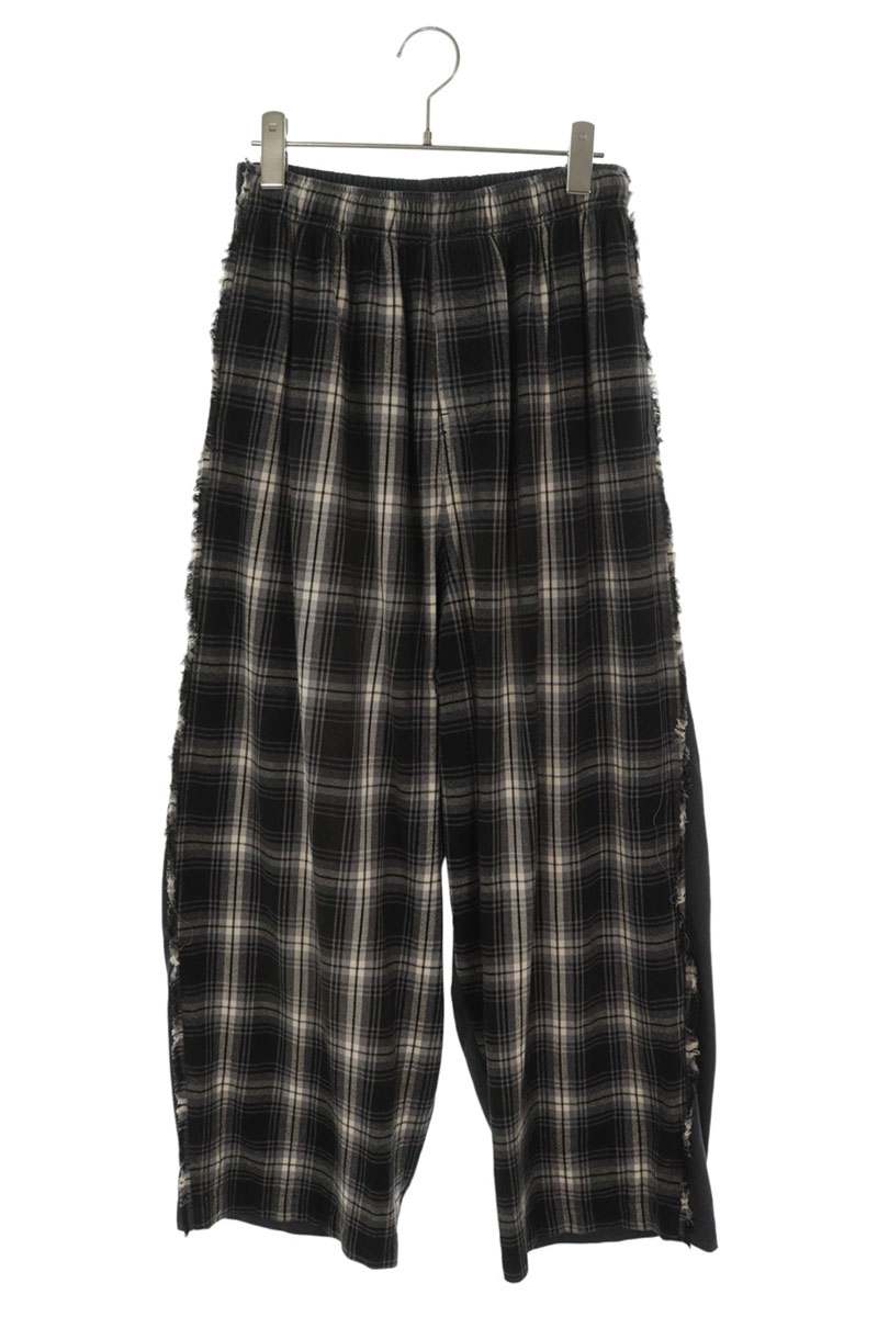 BALENCIAGA Hybrid Check Large Pants Black/White Size 28