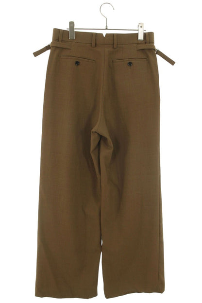 AMI Alexandre Mattiussi Brown Wool Wide Trousers Size 36