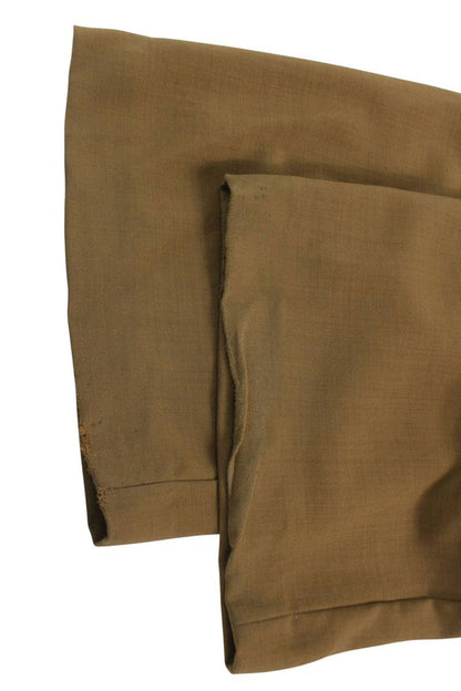 AMI Alexandre Mattiussi Brown Wool Wide Trousers Size 36