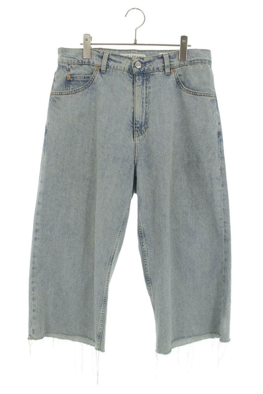 OUR LEGACY Capri Cut Damage Wash Cropped Denim Blue Size 33