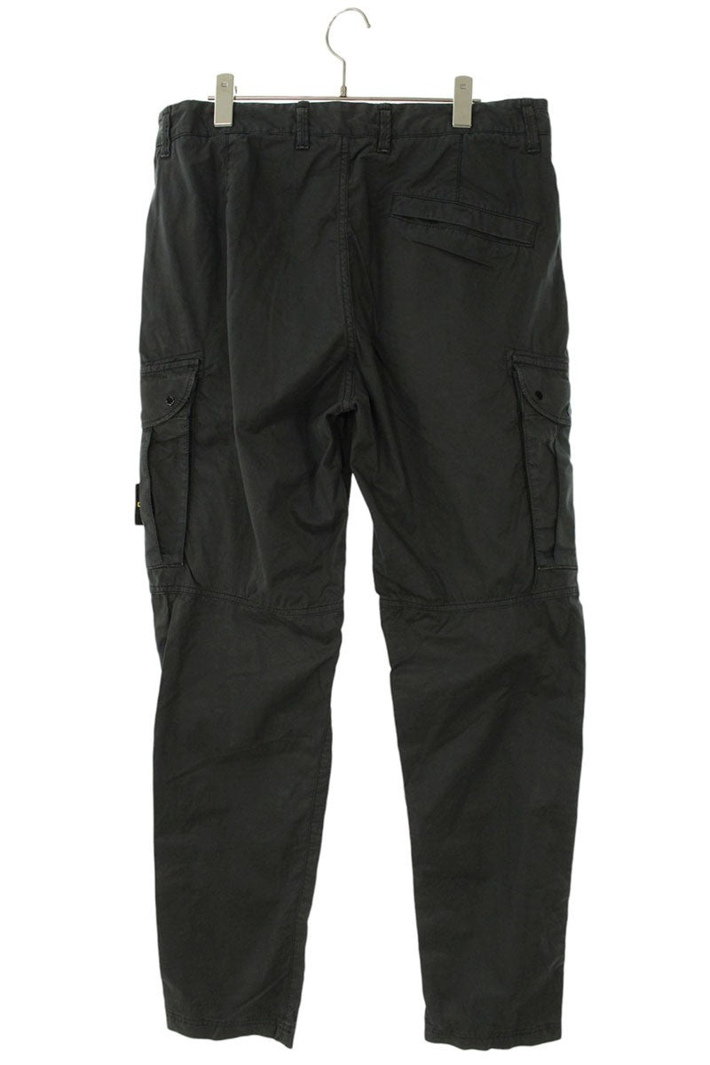 STONEISLAND Gray Cotton Logo Patch Cargo Pants Size 31INCH