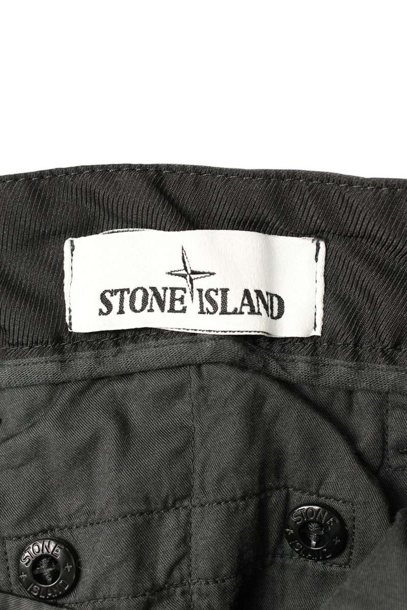 STONEISLAND Gray Cotton Logo Patch Cargo Pants Size 31INCH