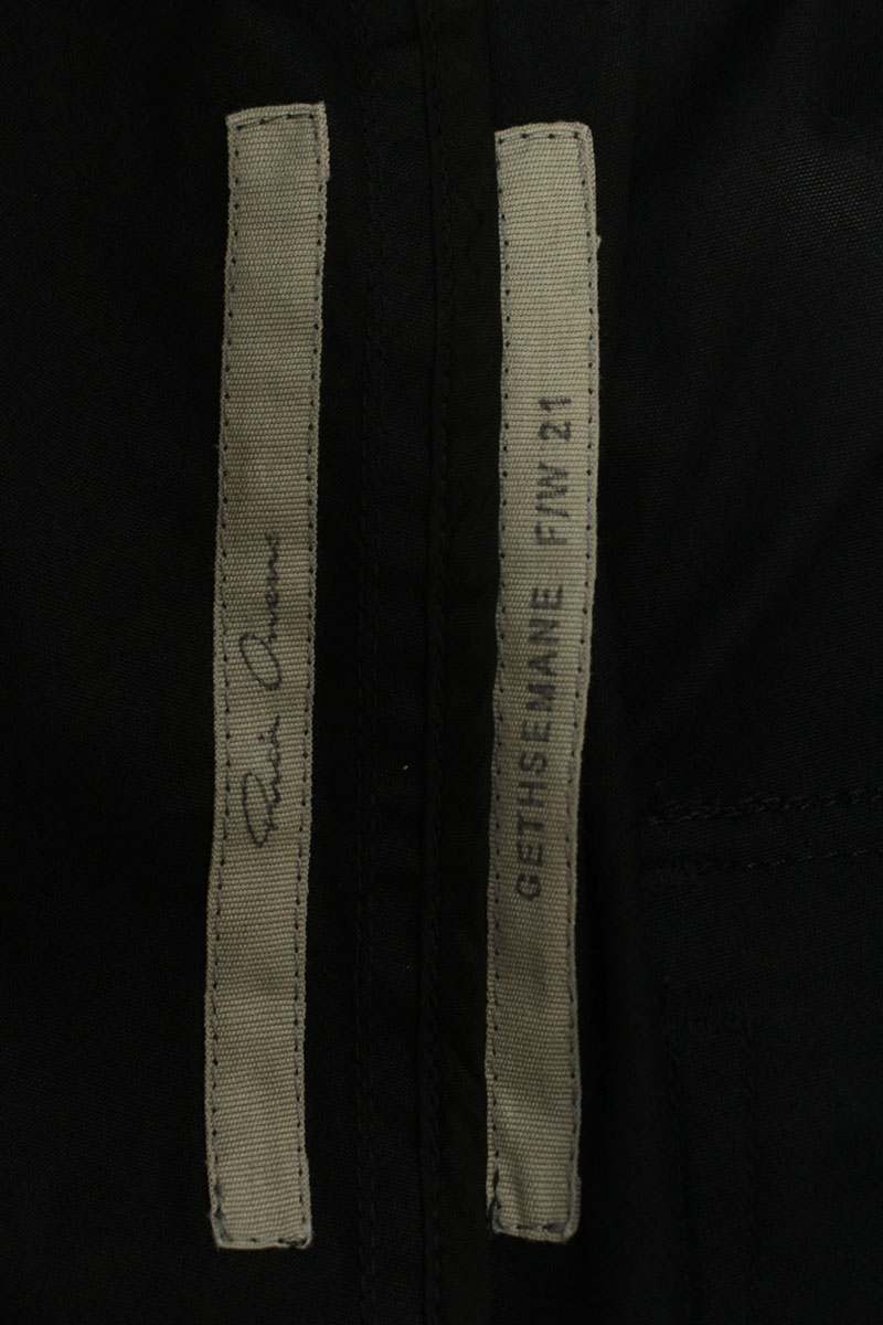 Rick Owens Zip Pocket Cropped Nylon Pants Black Size 36