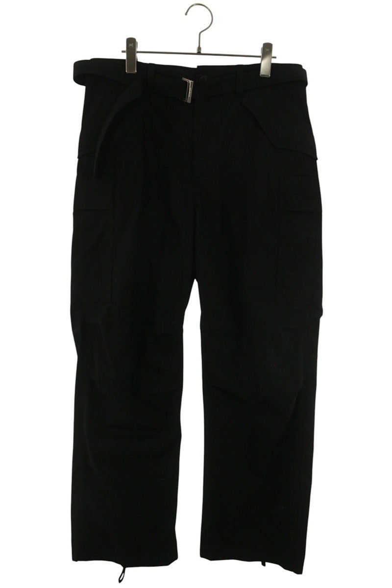Sacai 26SS SCM-317 Belted Cotton Nylon Oxford Pants Size 32