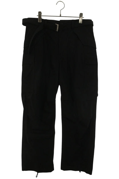 Sacai 26SS SCM-317 Belted Cotton Nylon Oxford Pants Size 32