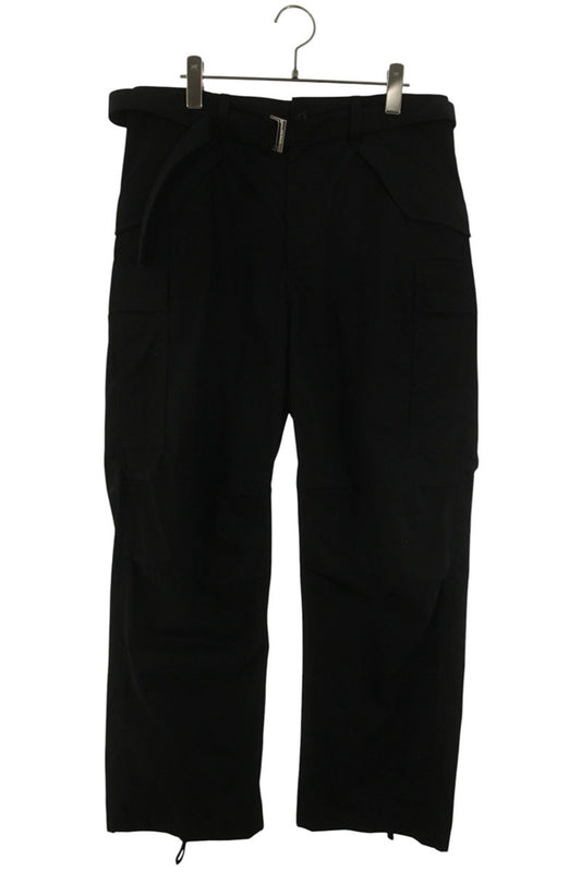 Sacai 26SS SCM-317 Belted Cotton Nylon Oxford Pants Size 32
