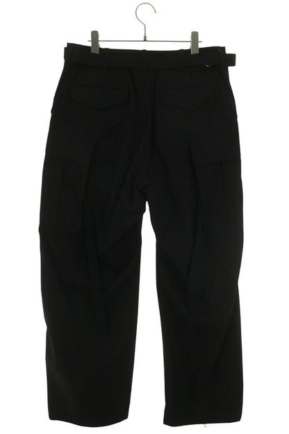 Sacai 26SS SCM-317 Belted Cotton Nylon Oxford Pants Size 32