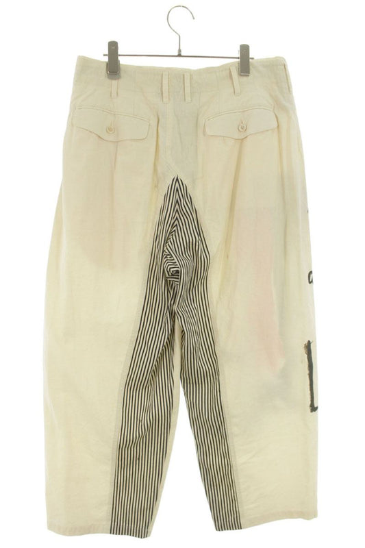 YOHJI YAMAMOTO POUR HOMME 17SS Sketch Print Wide Size 32