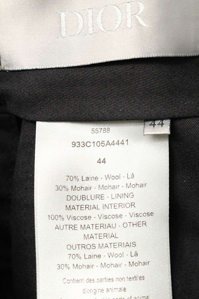 DIOR Multi Wool Mohair Two-Tone Bicolor Slacks Size 32