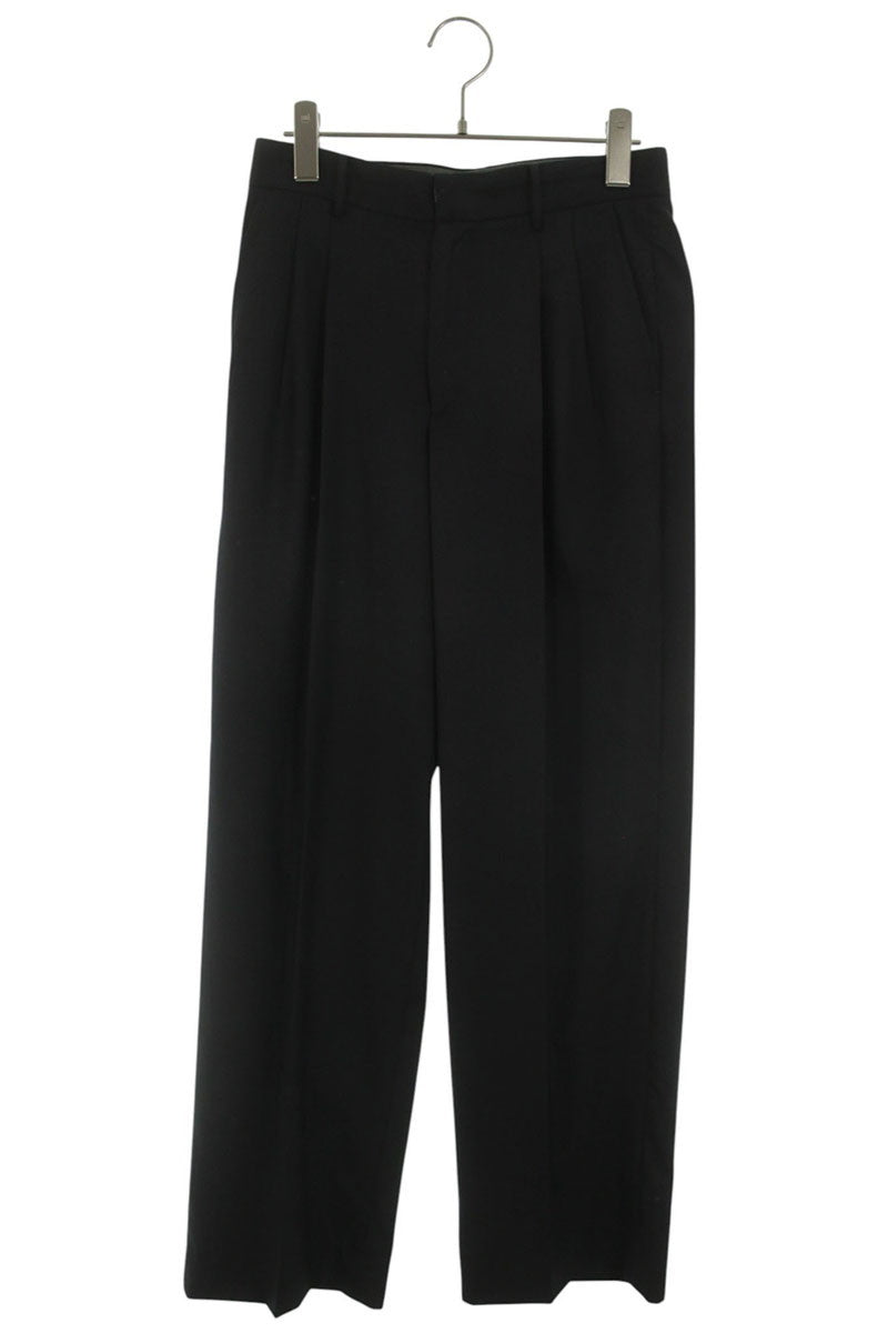 seya Wool Cashmere Silk Slacks Black Size 30