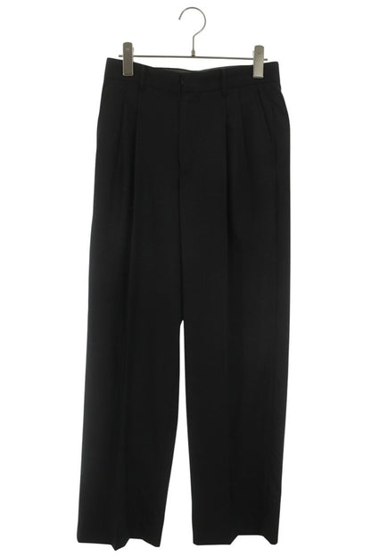 seya Wool Cashmere Silk Slacks Black Size 30