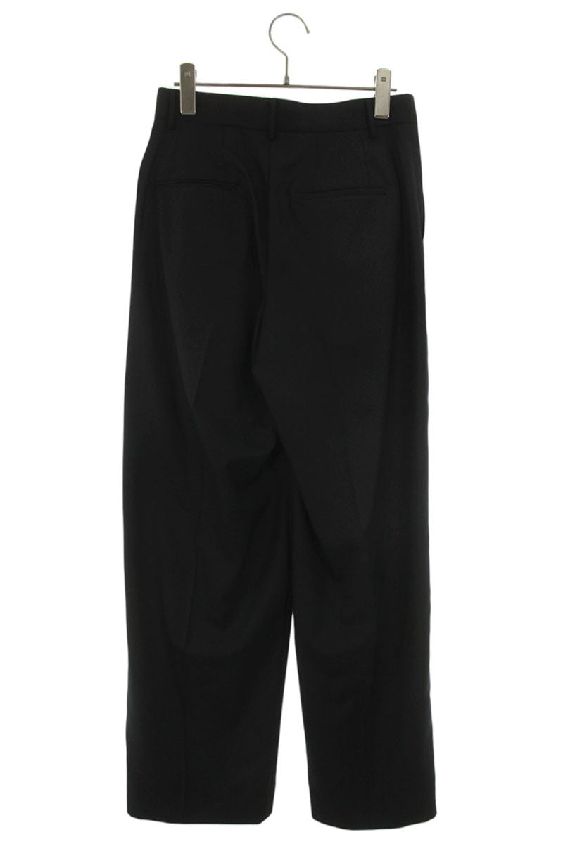 seya Wool Cashmere Silk Slacks Black Size 30