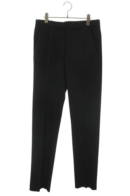 DIOR Cotton Rayon Tapered Slacks Black Size 33