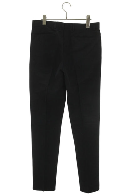 DIOR Cotton Rayon Tapered Slacks Black Size 33