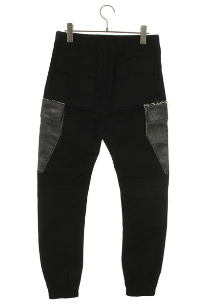 Rick Owens TEL9 Larry Cargo Leather Patch Pants Size 33