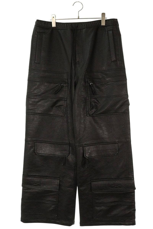 BLESS 25AW Faux Leather Cargo Pants Black Size 34