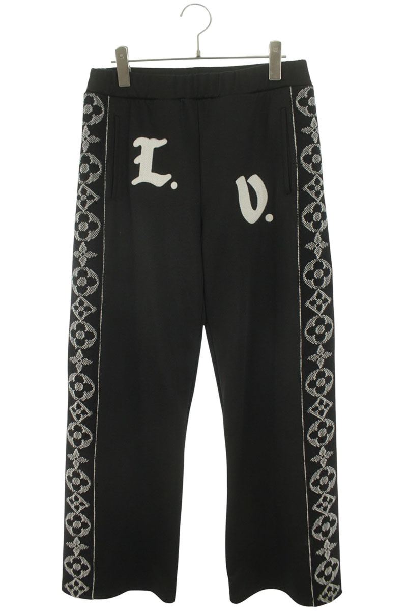 LOUISVUITTON 21AW Flower Band Side Line Track Pants Size 30