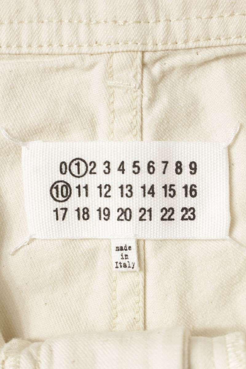 Maison Margiela 25SS Button Fly Cotton Pants White Size 29