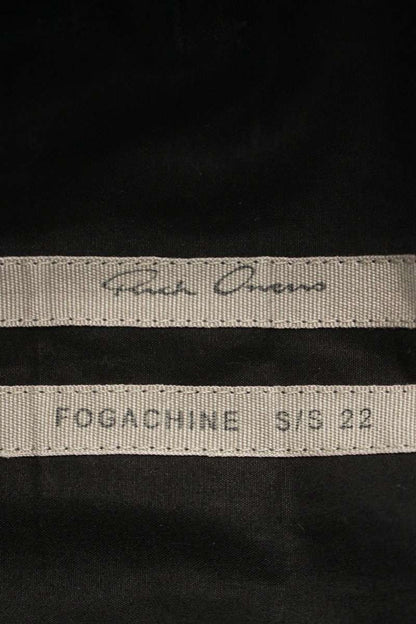Rick Owens Drawstring Cropped Cotton Pants Black Size 34