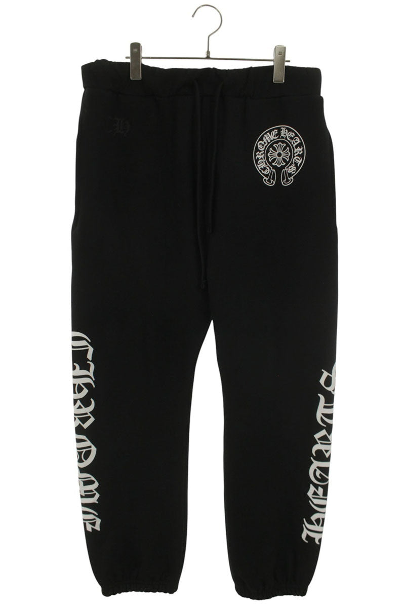 Chrome Hearts Side Logo Print Sweatpants Black Size 32