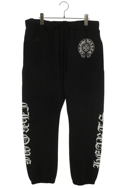 Chrome Hearts Side Logo Print Sweatpants Black Size 32