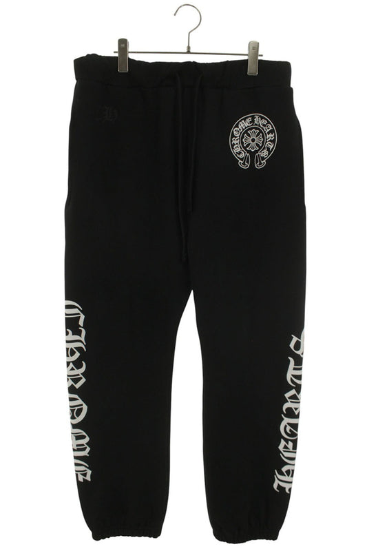 Chrome Hearts Side Logo Print Sweatpants Black Size 32