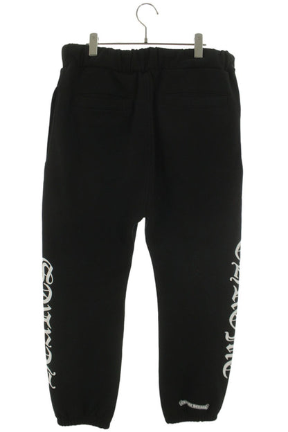 Chrome Hearts Side Logo Print Sweatpants Black Size 32