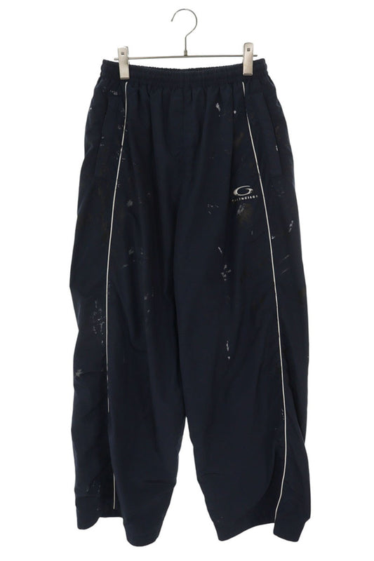 BALENCIAGA Painter Nylon Track Pants Navy Size 28