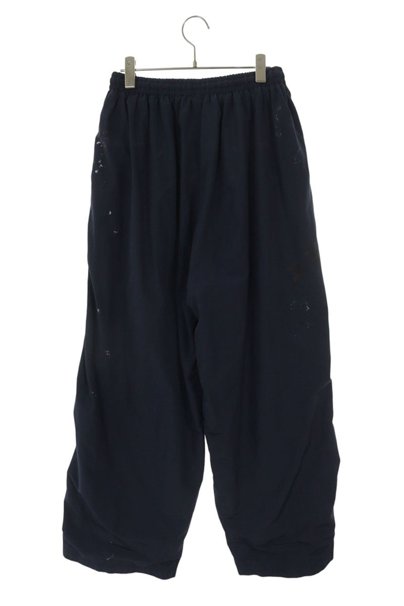 BALENCIAGA Painter Nylon Track Pants Navy Size 28