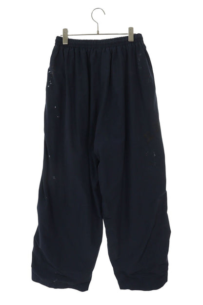 BALENCIAGA Painter Nylon Track Pants Navy Size 28