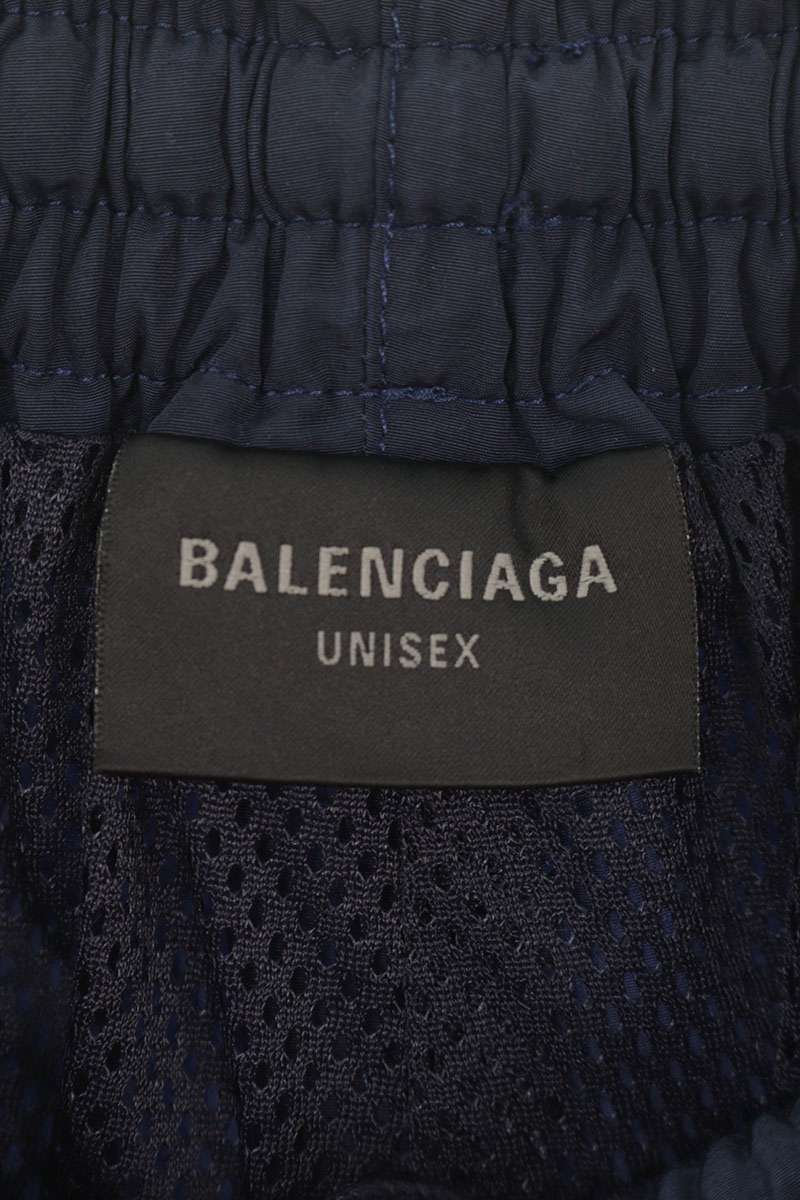 BALENCIAGA Painter Nylon Track Pants Navy Size 28