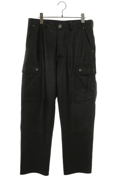 Chrome Hearts DEVIL DOG LTHR Cross Button Leather Size 30
