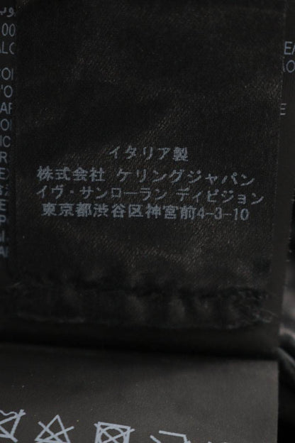 SAINT LAURENT PARIS Lambskin Joggers Black Size 32