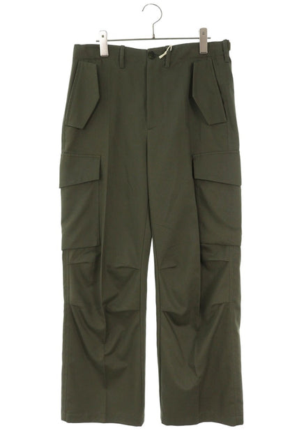 SETCHU Cotton-Cashmere Cargo Pants Green Size 30